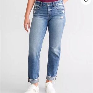 BKE Women's Light Blue Boyfriend Jeans